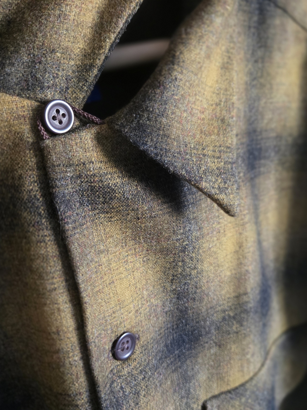 Pendleton Men's Olive Plaid Wool Jacket - Picture 9 of 14
